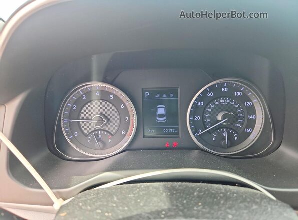 KMHD84LF5LU107734 2020 HYUNDAI ELANTRA Red Instrument cluster view