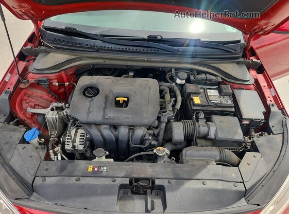 KMHD84LF5LU107734 2020 HYUNDAI ELANTRA Red Rear interior view