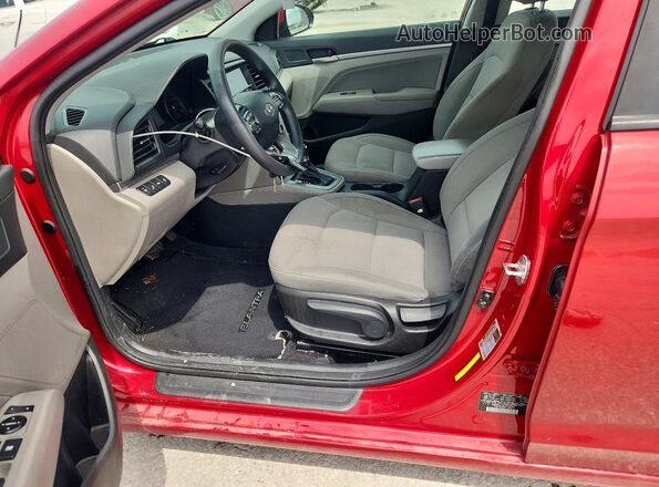 KMHD84LF5LU107734 2020 HYUNDAI ELANTRA Red Front interior view