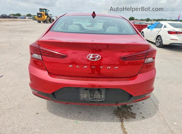 KMHD84LF5LU107734 2020 HYUNDAI ELANTRA Red Rear view