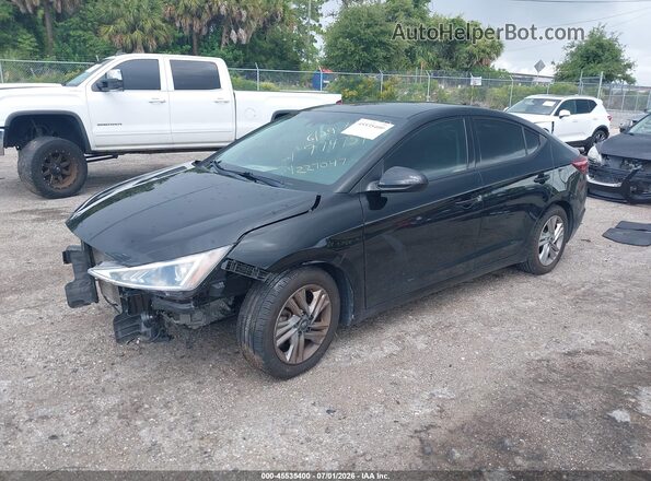 KMHD84LF5LU974759 2020 HYUNDAI ELANTRA Black Առջևի ձախ երեք քառորդ տեսարան