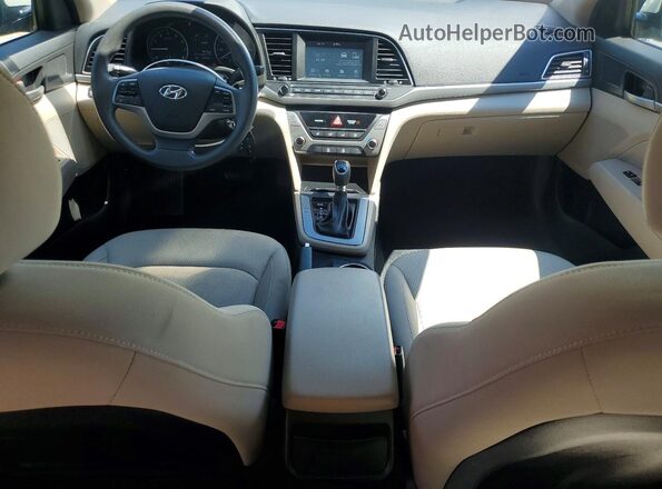 KMHD84LF6HU062651 2017 HYUNDAI ELANTRA Beige წინა პანელის ხედი