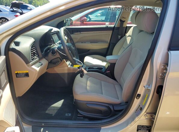 KMHD84LF6HU062651 2017 HYUNDAI ELANTRA Beige წინა სალონის ხედი