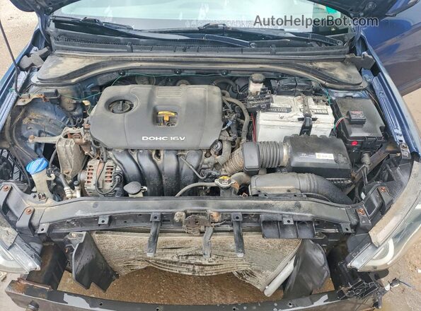 KMHD84LF6HU111055 2017 HYUNDAI ELANTRA Blue უკანა სალონის ხედი