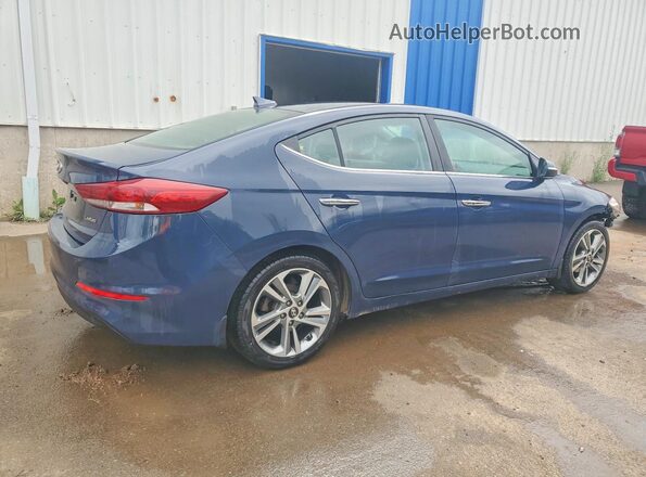 KMHD84LF6HU111055 2017 HYUNDAI ELANTRA Blue უკანა მარჯვენა