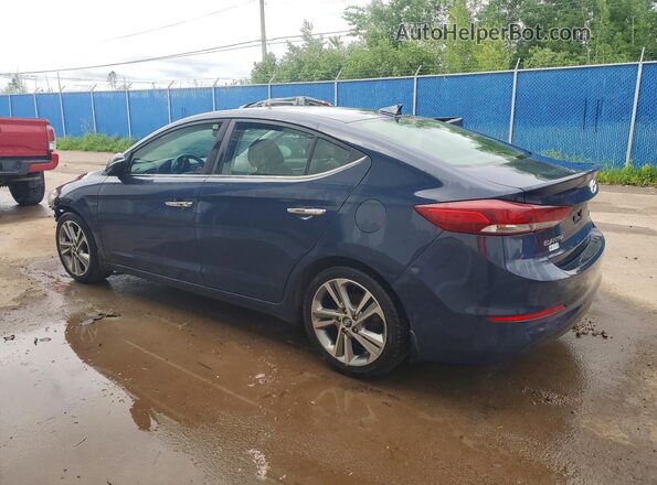 KMHD84LF6HU111055 2017 HYUNDAI ELANTRA Blue უკანა მარცხენა