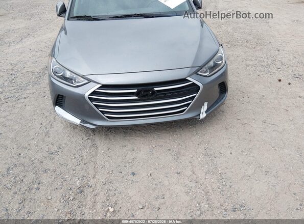 KMHD84LF6HU193028 2017 HYUNDAI ELANTRA Gray Widok z przodu