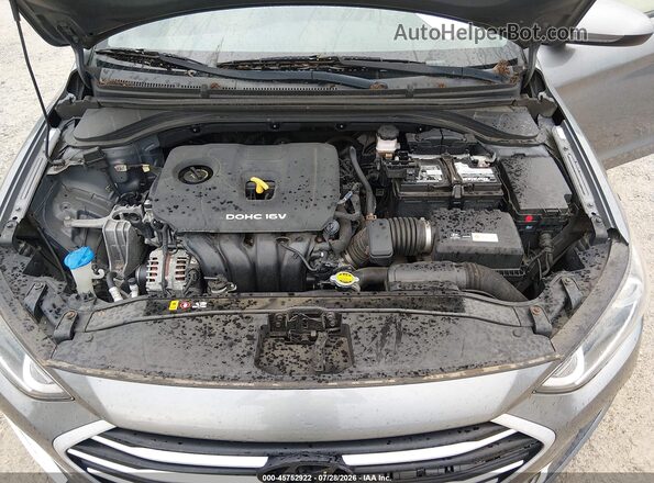 KMHD84LF6HU193028 2017 HYUNDAI ELANTRA Gray Widok z tyłu