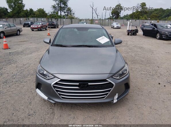 KMHD84LF6HU193028 2017 HYUNDAI ELANTRA Gray Widok zestawu wskaźników