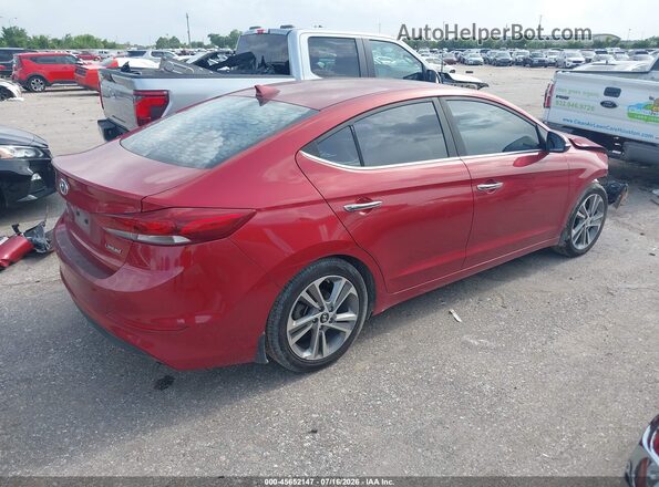 KMHD84LF6HU226190 2017 HYUNDAI ELANTRA Red Задня права чверть