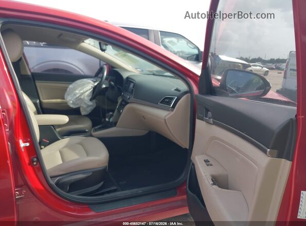 KMHD84LF6HU226190 2017 HYUNDAI ELANTRA Red Вид салону спереду