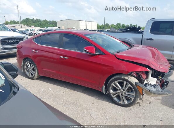 KMHD84LF6HU226190 2017 HYUNDAI ELANTRA Red Панорамний вид салону 360°
