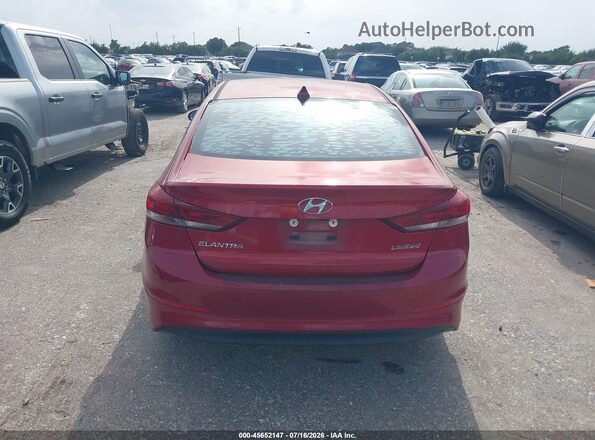 KMHD84LF6HU226190 2017 HYUNDAI ELANTRA Red 