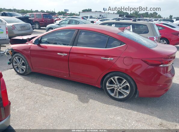 KMHD84LF6HU226190 2017 HYUNDAI ELANTRA Red 