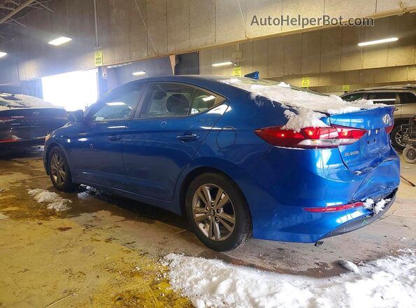 KMHD84LF6HU242910 2017 HYUNDAI ELANTRA Blue Rear left