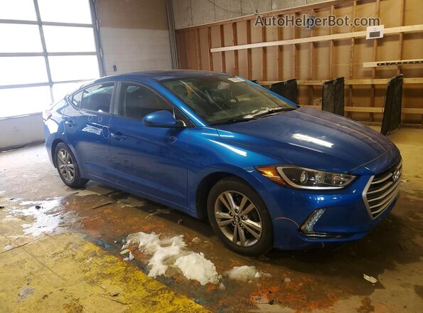 KMHD84LF6HU242910 2017 HYUNDAI ELANTRA Blue Front right