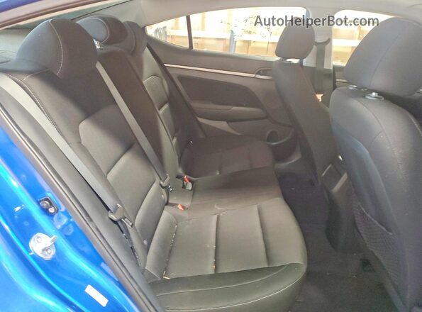 KMHD84LF6HU242910 2017 HYUNDAI ELANTRA Blue Rear seats view