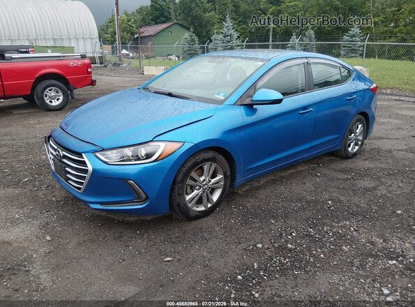 KMHD84LF6HU262171 2017 HYUNDAI ELANTRA Blue Front left