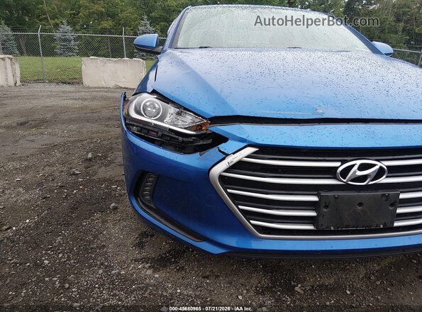 KMHD84LF6HU262171 2017 HYUNDAI ELANTRA Blue Front view