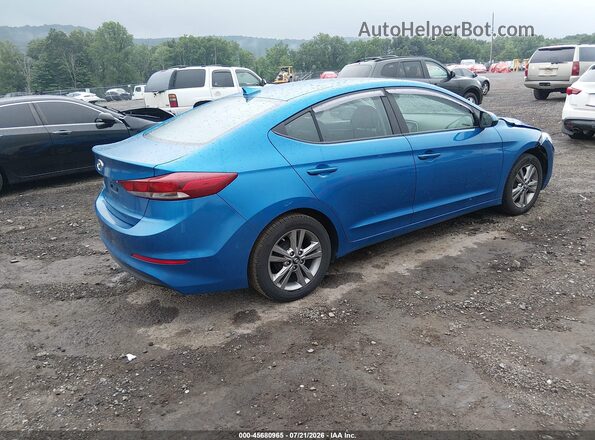 KMHD84LF6HU262171 2017 HYUNDAI ELANTRA Blue Rear right