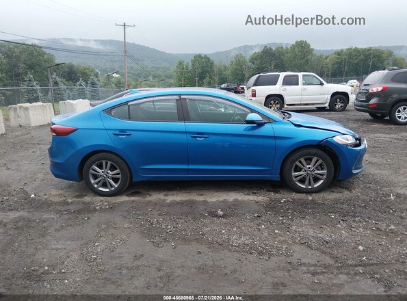 KMHD84LF6HU262171 2017 HYUNDAI ELANTRA Blue Rear interior view