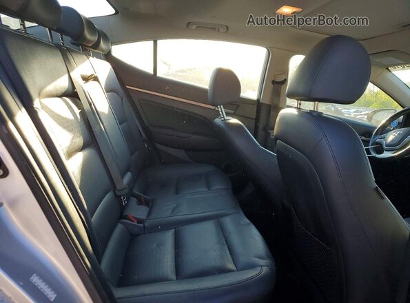 KMHD84LF6HU267029 2017 HYUNDAI ELANTRA Silver Rear seats view