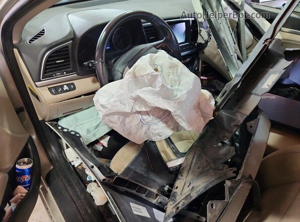 KMHD84LF6HU274854 2017 HYUNDAI ELANTRA Желто-коричневый Вид панели приборов