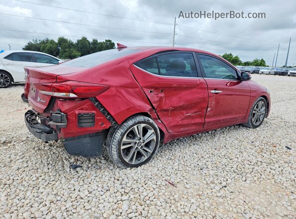 KMHD84LF6HU333143 2017 HYUNDAI ELANTRA Red Trasero derecho