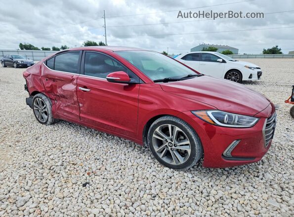 KMHD84LF6HU333143 2017 HYUNDAI ELANTRA Red Delantero derecho