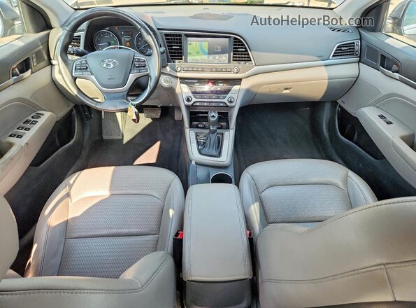 KMHD84LF6HU355739 2017 HYUNDAI ELANTRA Gray Вид панелі приладів