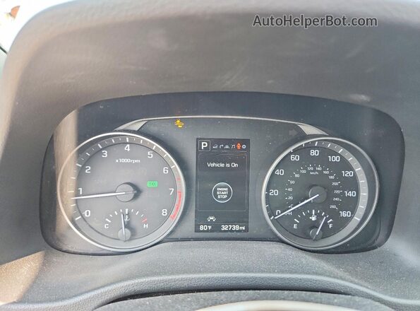 KMHD84LF6HU355739 2017 HYUNDAI ELANTRA Gray Вид щитка приладів