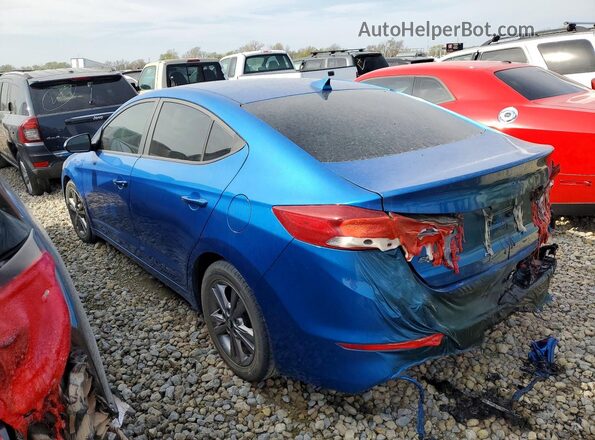 KMHD84LF6HU355899 2017 HYUNDAI ELANTRA Blue Trasero izquierdo