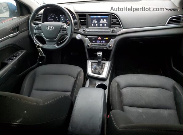 KMHD84LF6HU355899 2017 HYUNDAI ELANTRA Blue Vista del salpicadero