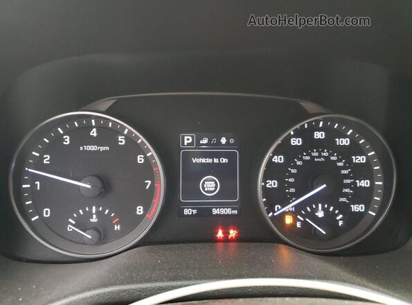KMHD84LF6HU355899 2017 HYUNDAI ELANTRA Blue Vista del cuadro de instrumentos