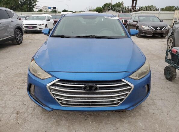 KMHD84LF6HU355899 2017 HYUNDAI ELANTRA Blue Vista frontal