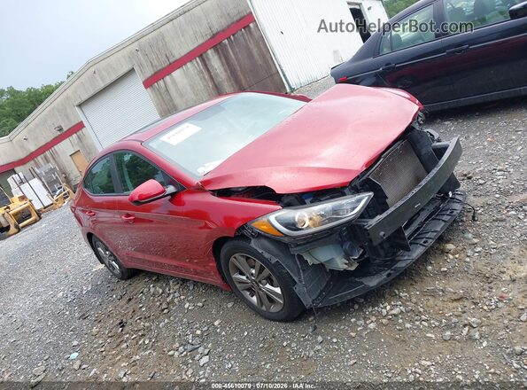 KMHD84LF6HU369169 2017 HYUNDAI ELANTRA Red Սարքավորումների վահանակի տեսք