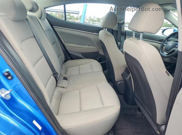 KMHD84LF6JU473831 2018 HYUNDAI ELANTRA Blue Vista de los asientos traseros