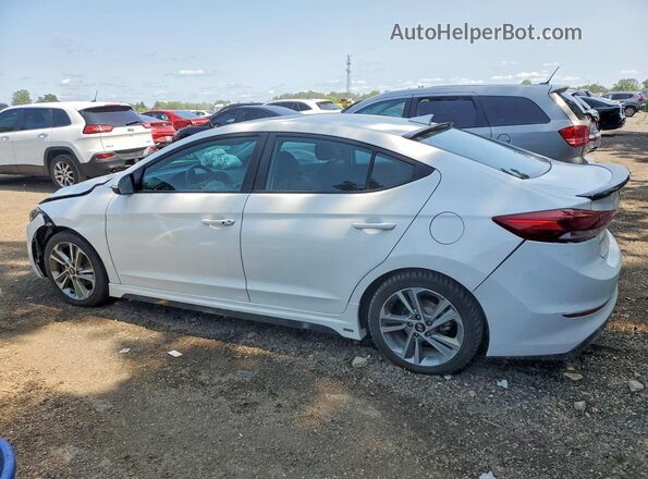 KMHD84LF6JU482027 2018 HYUNDAI ELANTRA White Rear left