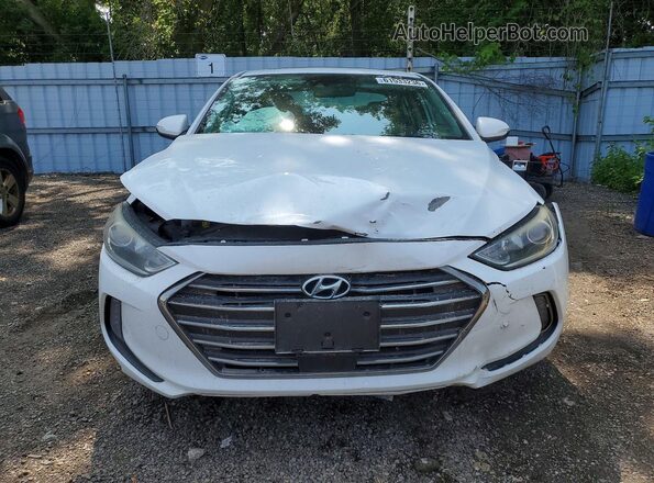 KMHD84LF6JU482027 2018 HYUNDAI ELANTRA White Front view