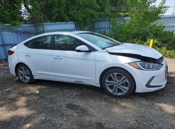 KMHD84LF6JU482027 2018 HYUNDAI ELANTRA White Front right