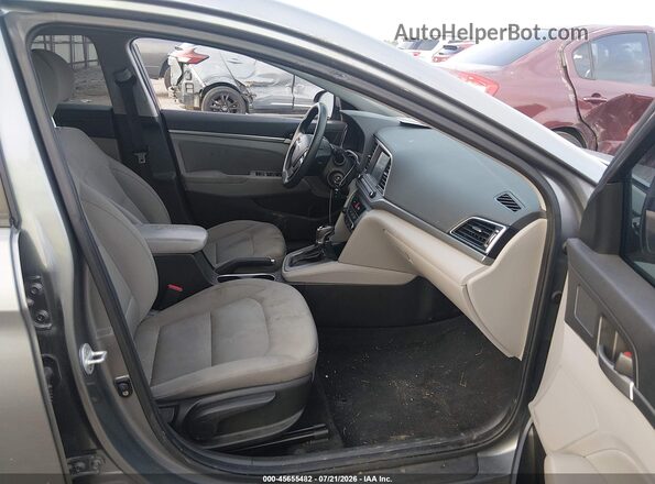 KMHD84LF6JU524163 2018 HYUNDAI ELANTRA Gray Widok wnętrza z przodu