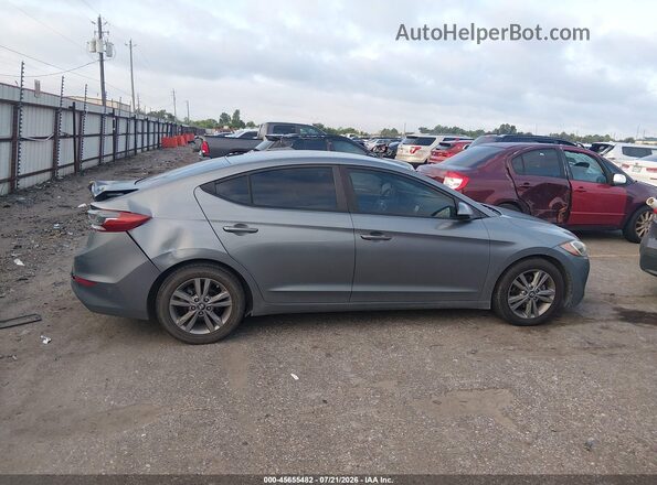 KMHD84LF6JU524163 2018 HYUNDAI ELANTRA Gray Widok wnętrza z tyłu