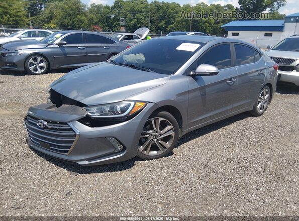 KMHD84LF6JU658557 2018 HYUNDAI ELANTRA Silver Przód lewy