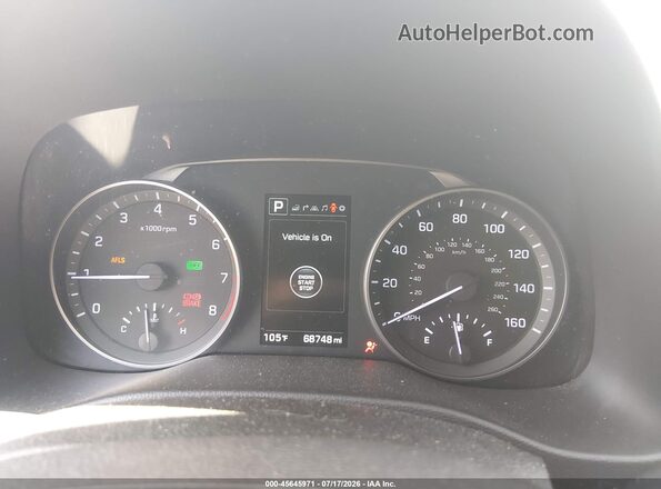 KMHD84LF6JU658557 2018 HYUNDAI ELANTRA Silver Widok tylnych siedzeń