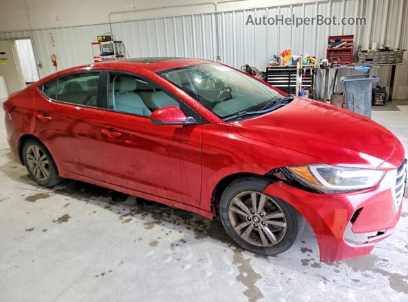 KMHD84LF6JU698234 2018 HYUNDAI ELANTRA Red Առջևի աջ