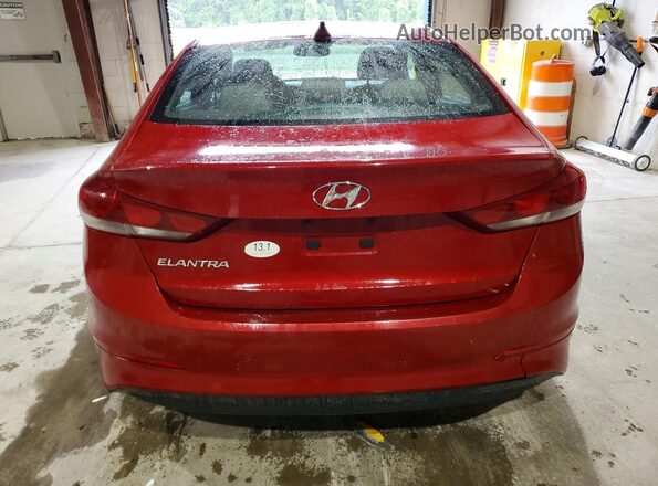 KMHD84LF6JU698234 2018 HYUNDAI ELANTRA Red Հետևի տեսք