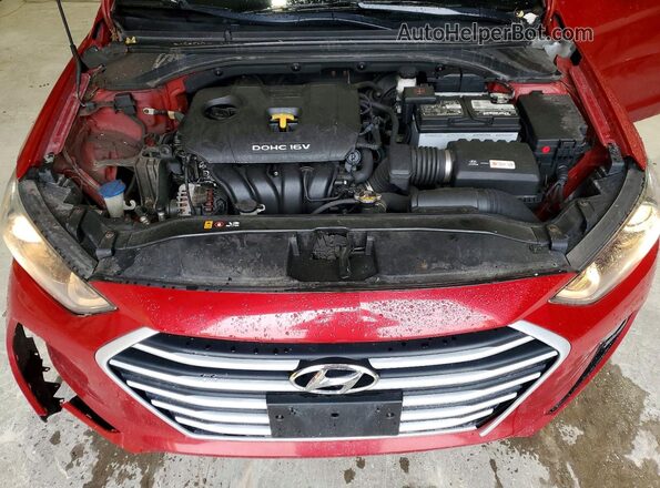 KMHD84LF6JU698234 2018 HYUNDAI ELANTRA Red Սալոնի հետևի տեսք