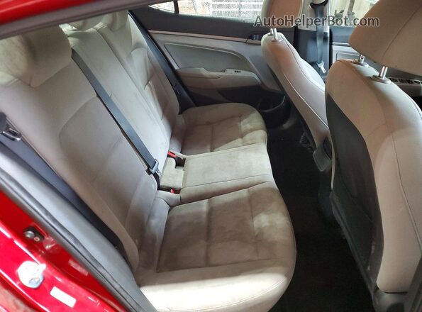 KMHD84LF6JU698234 2018 HYUNDAI ELANTRA Red Հետևի նստատեղերի տեսք