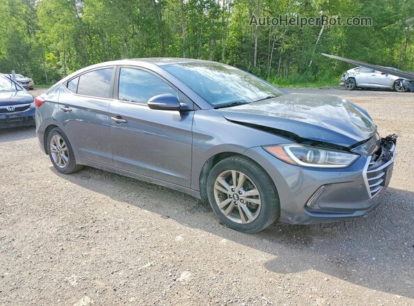 KMHD84LF6JU699870 2018 HYUNDAI ELANTRA Gray Przód prawy