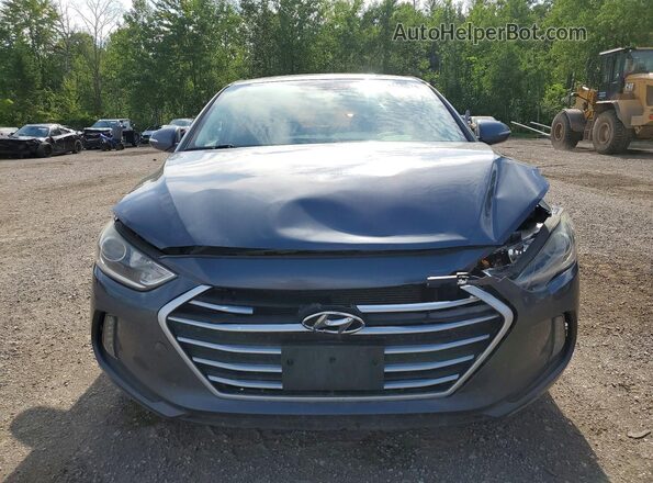 KMHD84LF6JU699870 2018 HYUNDAI ELANTRA Gray Widok z przodu